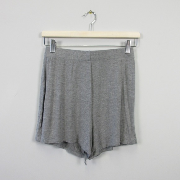 Skims Pajama Set PJ Top Shorts Women XS Gray Rayon Sleepwear Lounge Button 324 - Picture 6 of 16